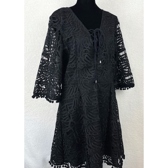 (NWOT) TULAROSA • Coal Lace Mini Dress in Onyx - Picture 6 of 16